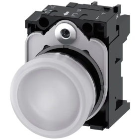 IND.LUM.BIANCO LENTE LISCIA LED 110V AC - SIEMENS 3SU11536AA601AA0