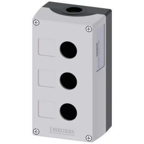 PULSANTIERA VUOTA GRIGIA 3 FORI - SIEMENS 3SU18030AA000AB1
