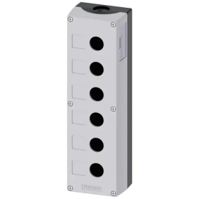 PULSANTIERA VUOTA GRIGIA 6 FORI - SIEMENS 3SU18060AA000AB1