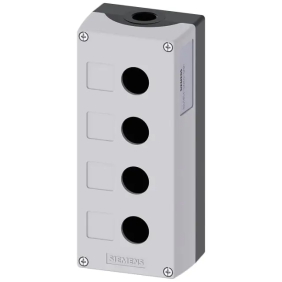 PULSANTIERA VUOTA GRIGIA 4 FORI - SIEMENS 3SU18540AA000AB1