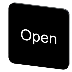 TARGH.ADES. NERA 22X22MM SCRIT. OPEN - SIEMENS 3SU19000AF160DW0