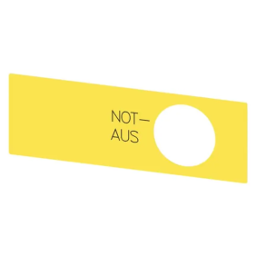 TARGH.ADESIVA GIALLA NOT-AUS - SIEMENS 3SU19000BE310AS0