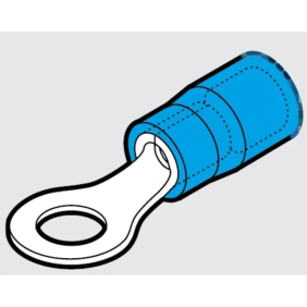 CAPOCORDA HALOGEN FREE BLU OCCH.VITE 5MM. - CEMBRE BP-M5