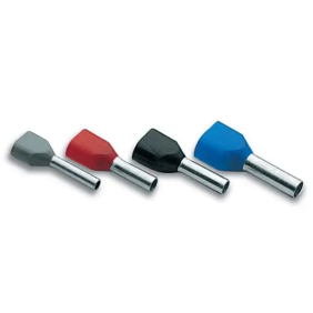 TUBETTO DOPPIO sez.2x1,5mmq P=12mm NERO - CEMBRE PKT1512