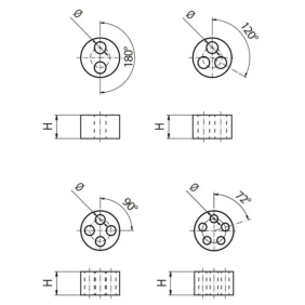 GUARNIZIONE MULTIFORO X M20 -3 FORI- ?5MM - CEMBRE 36A3M2035