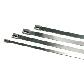 FASCETTA ACCIAIO AISI304  L=300X4.5/100 PZ - CEMBRE GX300X4.5