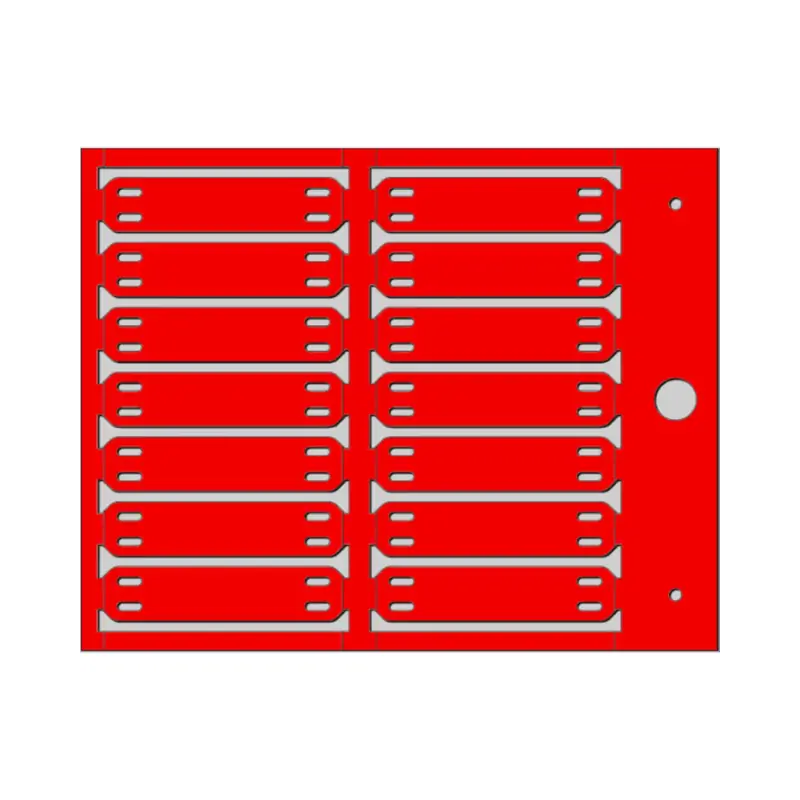 TARGH.MG-ETF SBS FISS.FASCETTA 13X57 MM RED - CEMBRE 64122-SBS