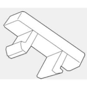 TARGHETTA MG-CPM-04 BIANCA 5X10 X MORSETTI - CEMBRE 41390N