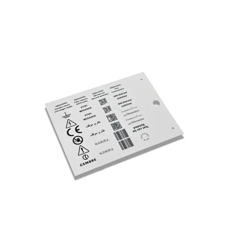 TARGH.MG-TAP GRIGIO 8,2X27 PORTA-TARGHE TEL - CEMBRE 47006GY