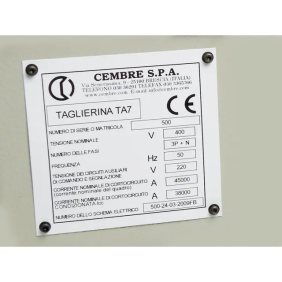 TARGA RIVETT.? 4MM MG-VRT-RH GIALLO 50X100 - CEMBRE 48411