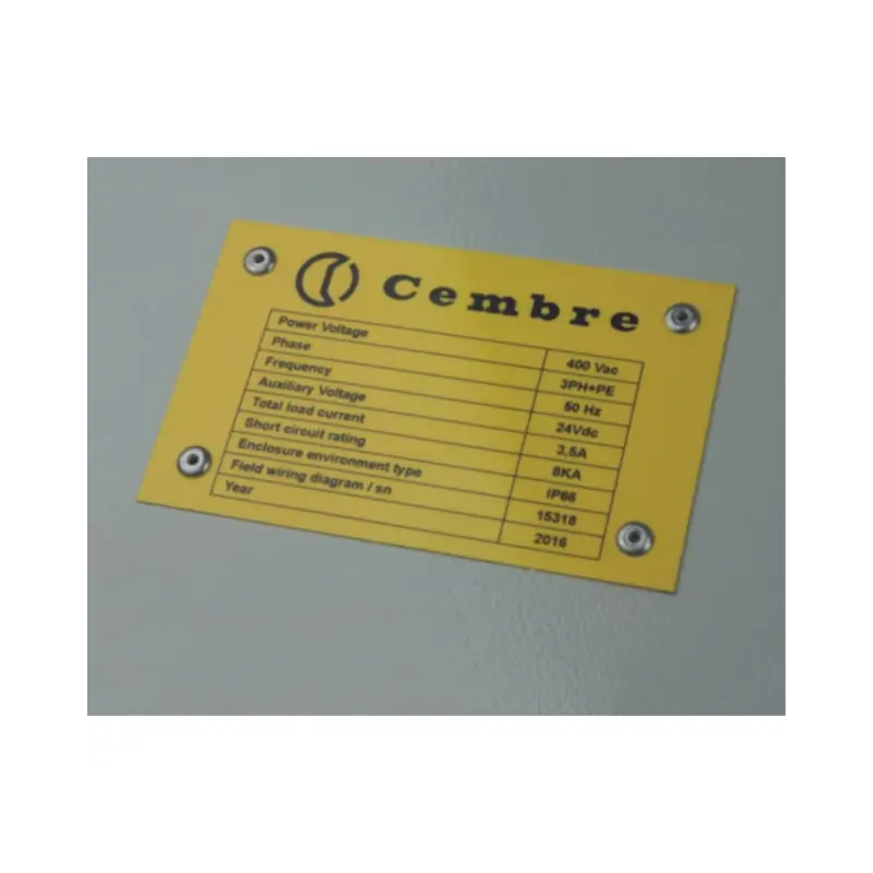 TARGA RIVETT.? 4MM MG-VRT-RH BIANCO 82X14 - CEMBRE 48921