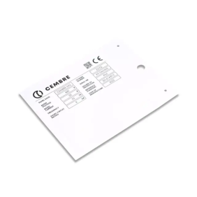 TARGA MG-VRT-A AD.GRIGIO 62X88 HALOGEN FREE - CEMBRE 88702-HF