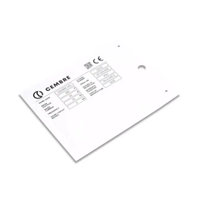 TARGA QUADRO MG-VRT-A AD.ROSSO PVC 105X110 - CEMBRE 88204