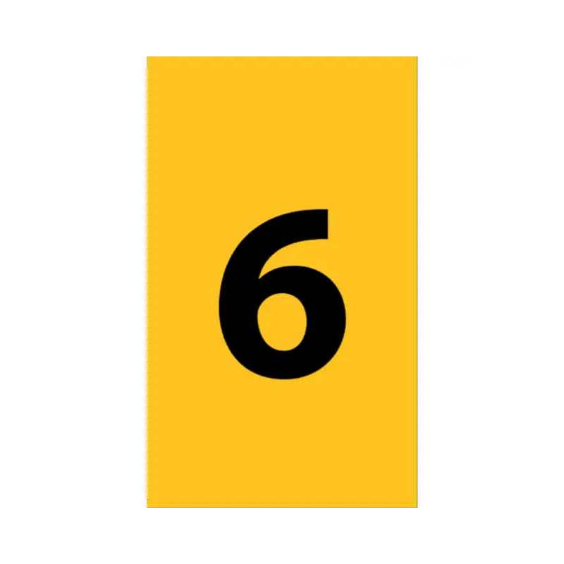 ETICHETTA ANL 175X199 MM. CON TESTO =6 - CEMBRE 374111-6