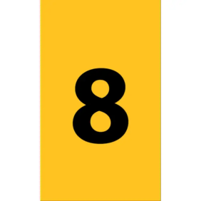 ETICHETTA ANL 175X199 MM. CON TESTO =8 - CEMBRE 374111-8