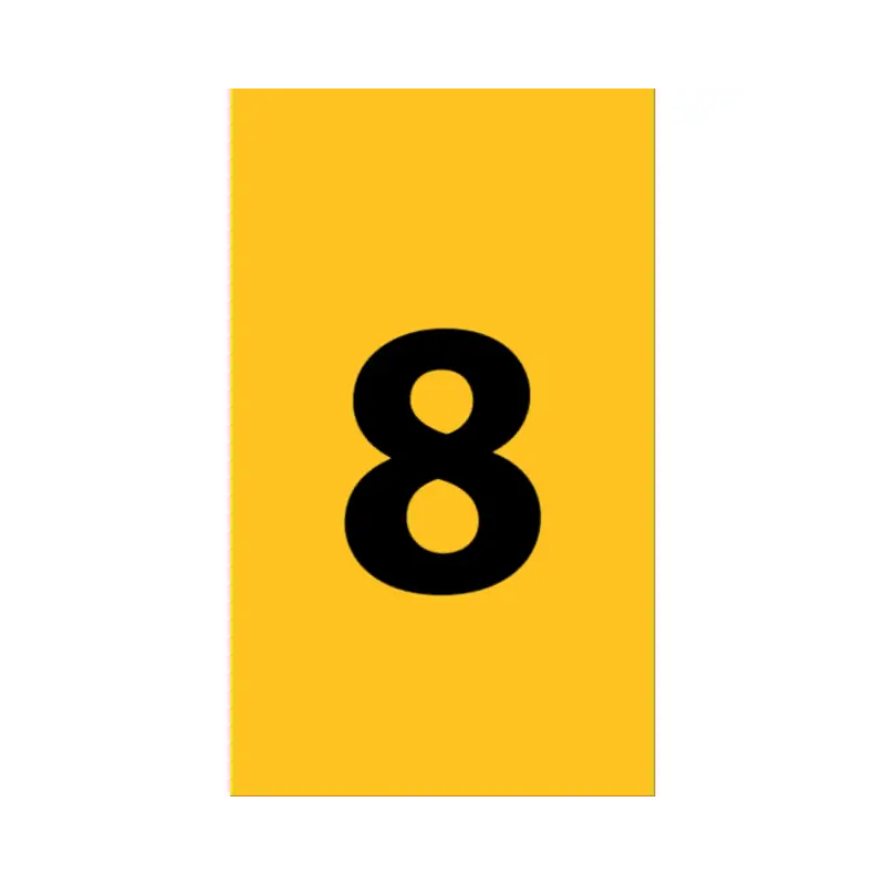 ETICHETTA ANL 175X199 MM. CON TESTO =8 - CEMBRE 374111-8