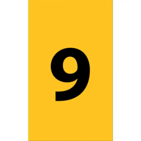 ETICHETTA ANL 175X199 MM. CON TESTO =9 - CEMBRE 374111-9