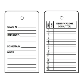 CARTELLINO WIT-W PER CONDUT.SPESSORE 0,3 MM - CEMBRE 56009