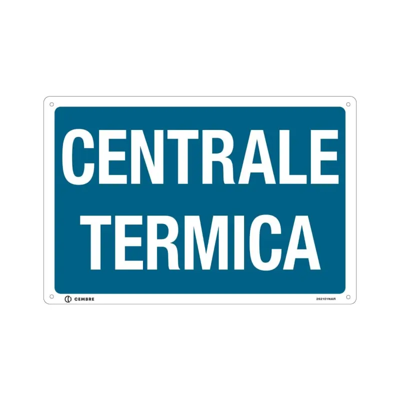 TARG.ALL.VS-I21 200X300 MM.CENTRALE TERMICA - CEMBRE 262101NAR