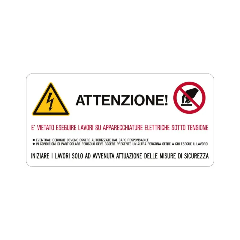 Etich.VS-I81 per imp.elettr.65x131 francese - CEMBRE 268100-F