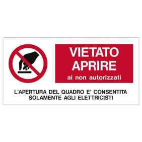 TARG.ALL.VS-I82 125X350 MM. SIMBOLO+TESTO - CEMBRE 268202NAR