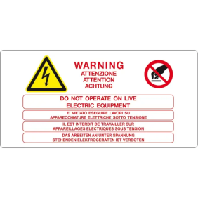 ETICH.VS-I114 PER IMP.ELETTR.70X120 MM. - CEMBRE 2611400