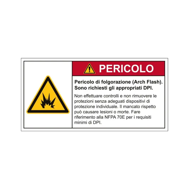 TARG.ALL.VS-I151 125X350MM.NON USARE ACQUA. - CEMBRE 2615102AR