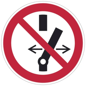 ETICH.PS-DC VIET.GIRARE L'INTERRUTORE 200MM - CEMBRE 211504