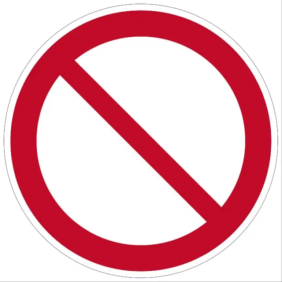 ETICHETTA PS-AP DIVIETO GENERICO 100MM. - CEMBRE 212703