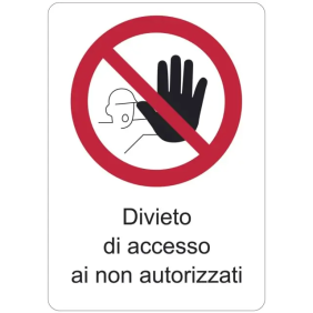 ETICH.DIVIETO PST-PSW DIM.105X74 MM.+TESTO - CEMBRE 4303NL003