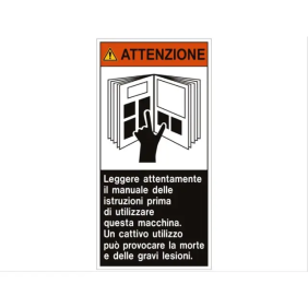 ETICH.VS-I133 PER IMP.ELETTR.125X62 TEDESCO - CEMBRE 2613300-D