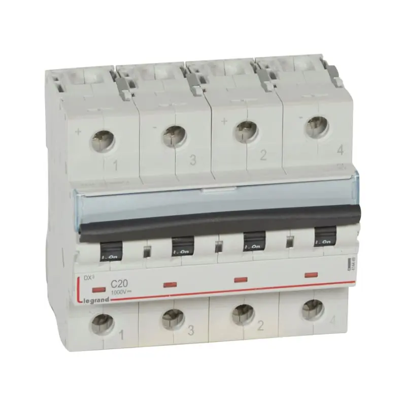 Interruttore 2P B20 1000V DC - LEGRAND 414449