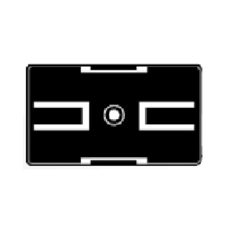 PORTA-TARGA PLR QUADRO 17X52 RIV.BLU METAL - CEMBRE 34462-MD