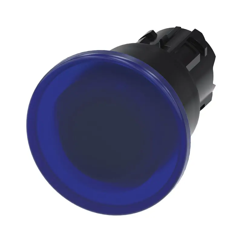 PULS.LUM.FUNGO BLU SBLOC. TRAZ. 40MM - SIEMENS 3SU10011BA500AA0