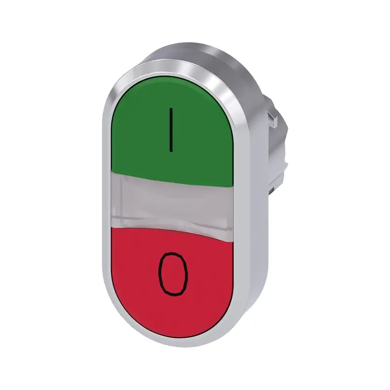 PULS. DOPPIO PIATTO VERDE-ROSSO I-O - SIEMENS 3SU10503AB420AK0