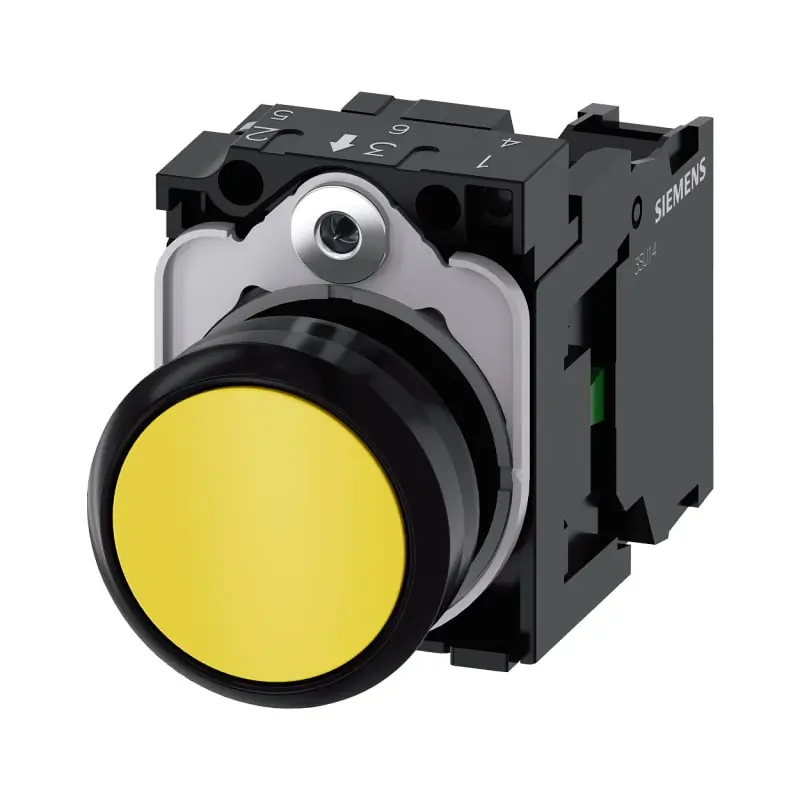 PULS. PIATTO GIALLO  1NA - SIEMENS 3SU11000AB301BA0