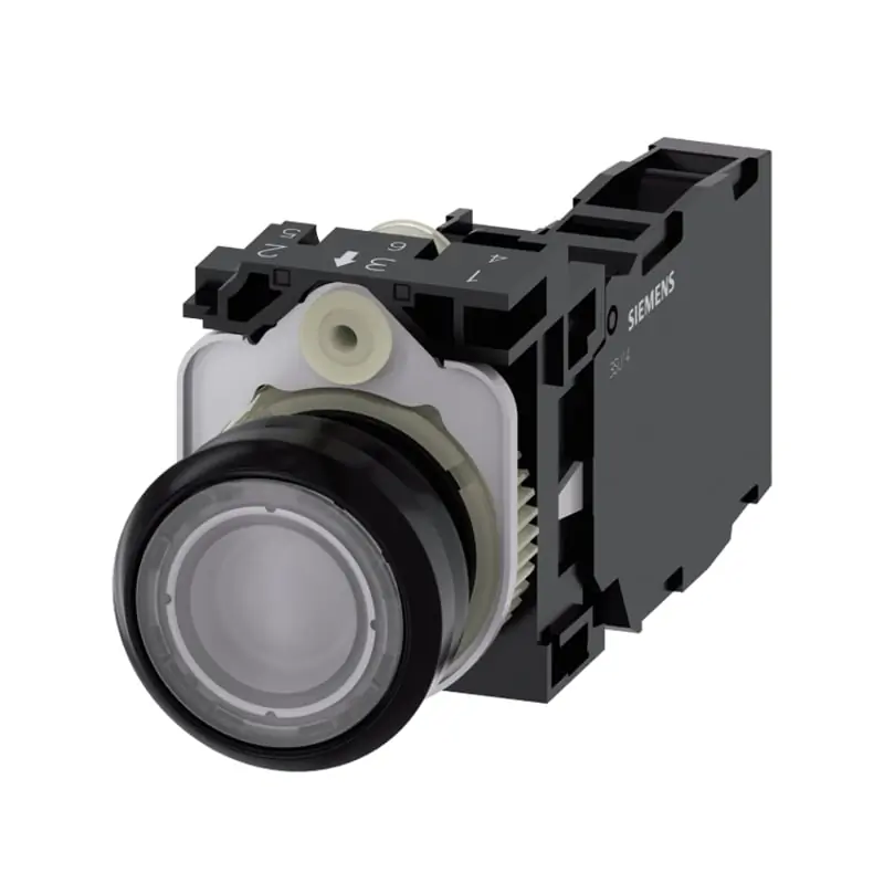 PULS.LUM.PLAST.TRASP MOMEN.1NO+1NC LED24VE - SIEMENS 3SU11020AB701FA0