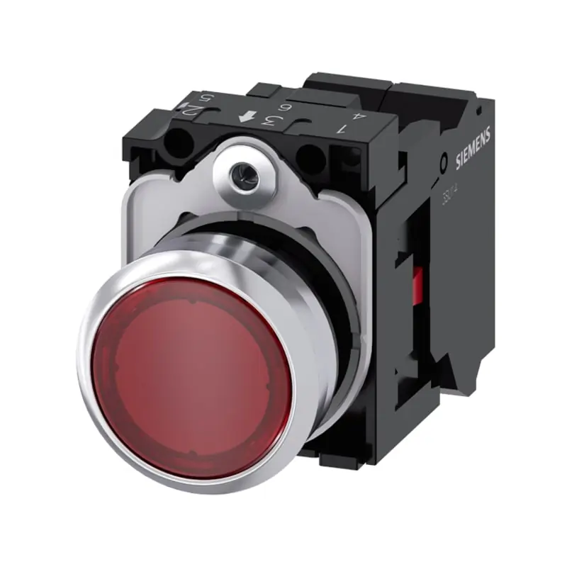 PULS.LUM.PIATTO ROSSO MOLLA 110V AC 1NC - SIEMENS 3SU11530AB203CA0