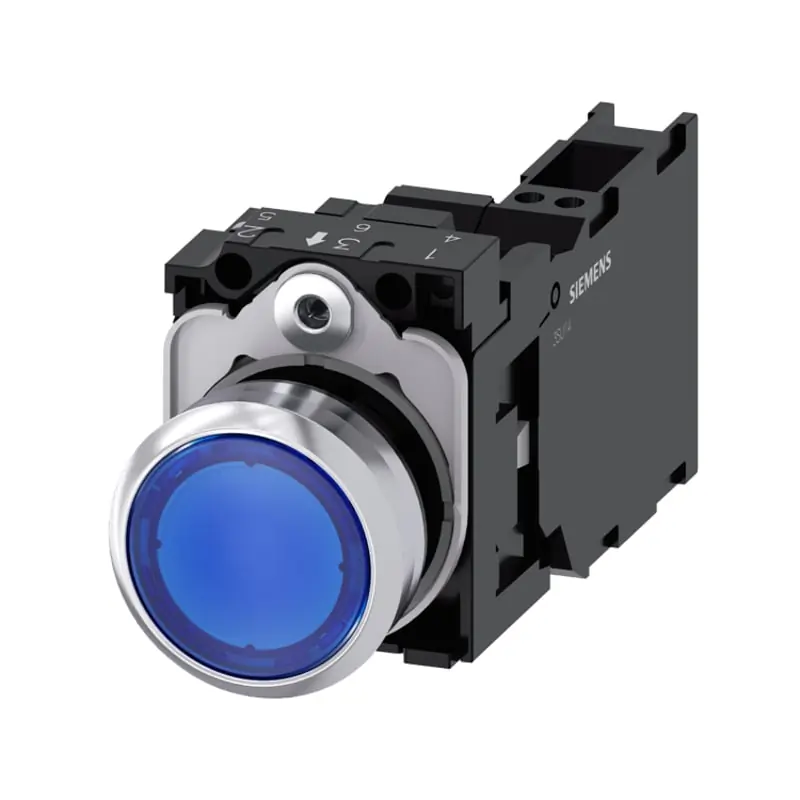 PULS.LUM.MET.BLU MOMEN.1NO+1NC LED230V MOL - SIEMENS 3SU11560AB503FA0