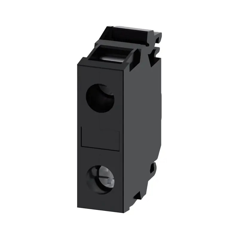 MORSETTO DI SUPPORTO NERO FRONT.VITE - SIEMENS 3SU14001DA101AA0