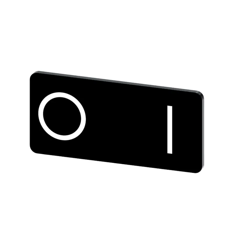 TARGH.ADES. NERA 12,5X27MM SIMB O I - SIEMENS 3SU19000AC160QG0