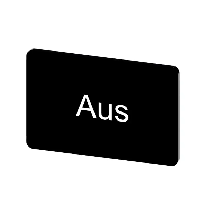 TARGH.ADES. NERA 17,5X27MM SCRIT. AUS - SIEMENS 3SU19000AD160AC0