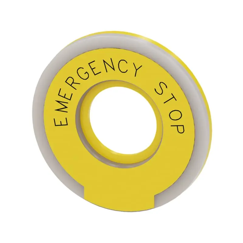 ETICHETTA EMERGENCY STOP ILLUMINABILE - SIEMENS 3SU19010BD310DA0