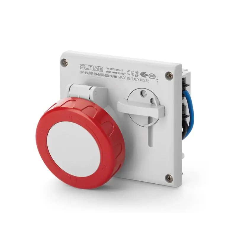 PRESA INCASSO OMNIA 3P+N 32A  6h IP67 - SCAME 405.3287