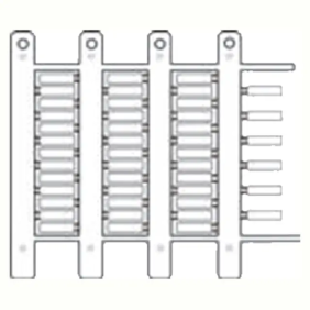 TARGHETTA MG-CPM-08 GIALLA 5X5 X MORSETTI - CEMBRE 41696