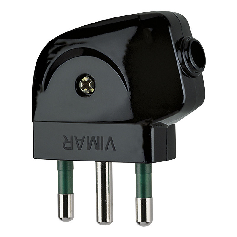 Spina 2P+T 16A S17 90? nero - Vimar 00212