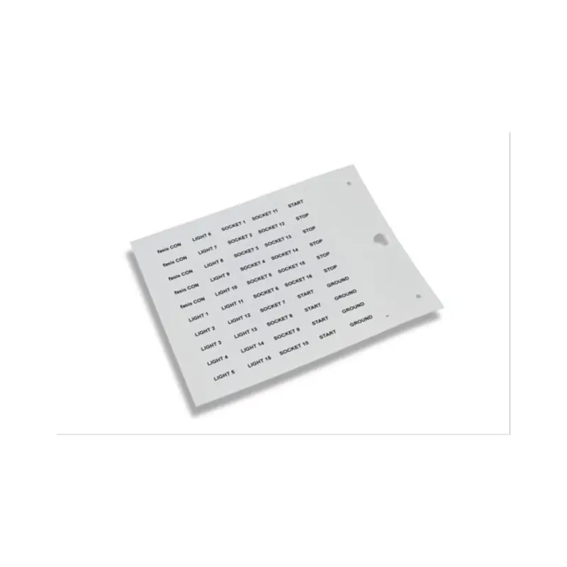 TARGHETTA MG-TAR BIANCA 6,3X30 X COMPONENTI - CEMBRE 45396N