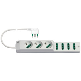 Presa mult. 3P30+4P17/11+S17 90? bianco - Vimar 00424.CC.B