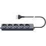 Presa multipla 5 universale+cavo nero - Vimar 01294.CC