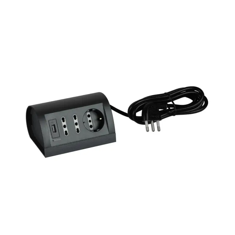 Interlink-multipres 2 pr 10/16+1 P30+USB gr - BTicino 150463